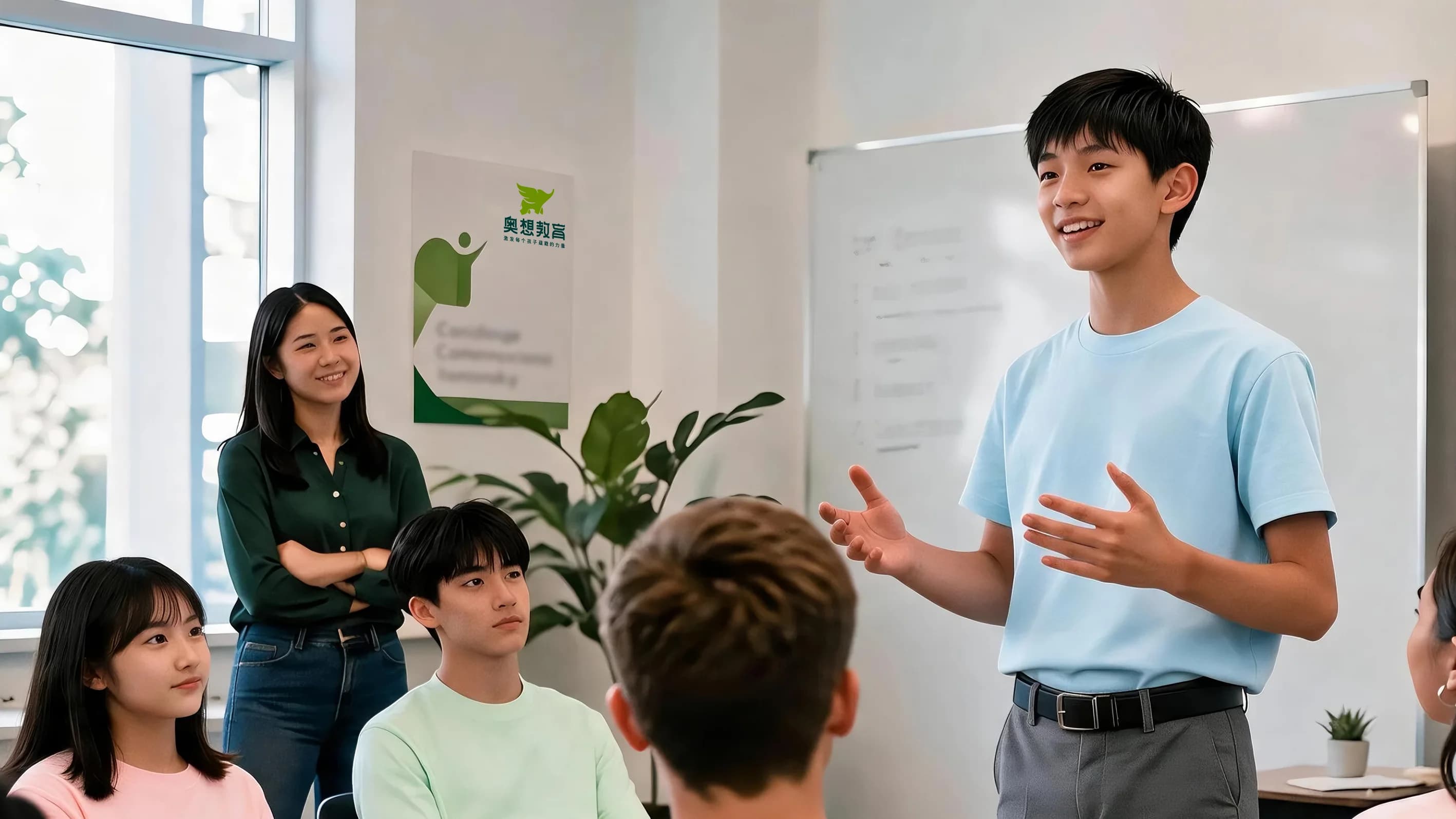 高中阶段学生课堂学习场景